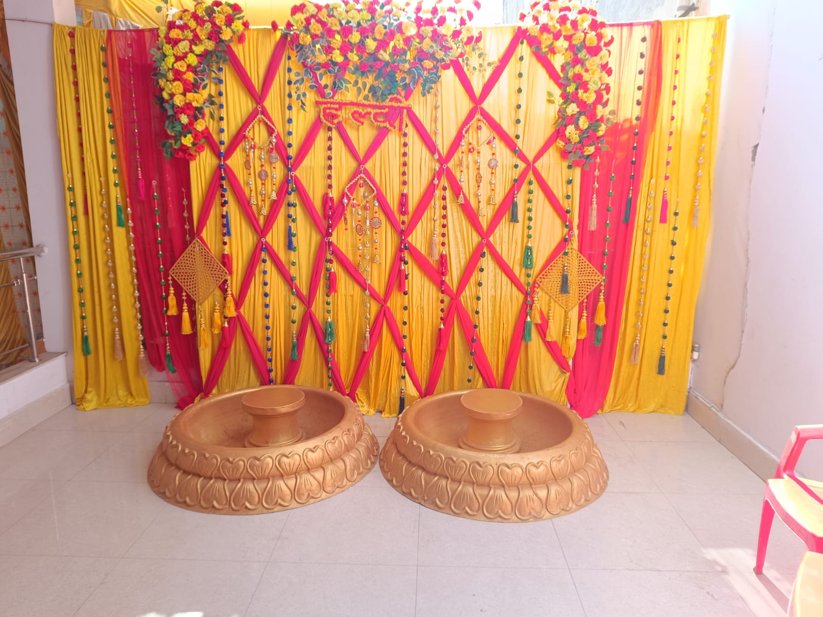 Event setup at Celebration Banquet Hall